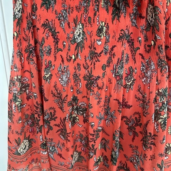 Max Studio Lined Midi Skirt Size Small Eclectic Grandpa  Boho Hippie - Picture 2 of 9